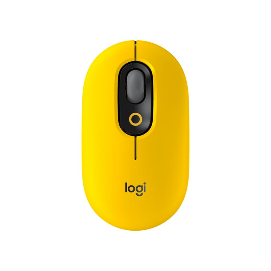 Mouse logitech Pop Mouse Inalambrico Black/Yellow