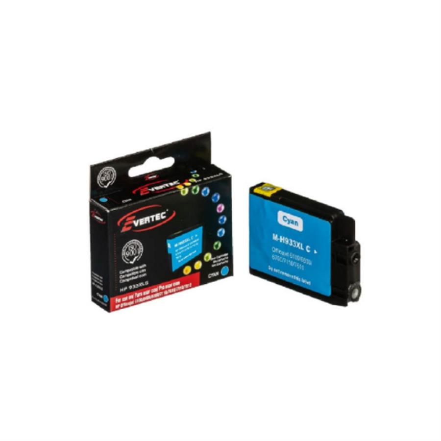 Cartucho de Tinta Evertec compatible HP 933XL CN054AL Cyan