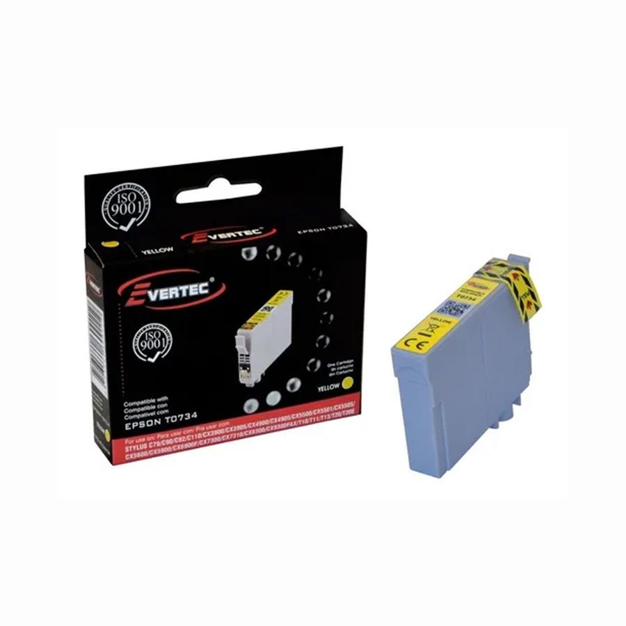 Cartucho de Tinta compatible Epson T0734N T073420 Yellow