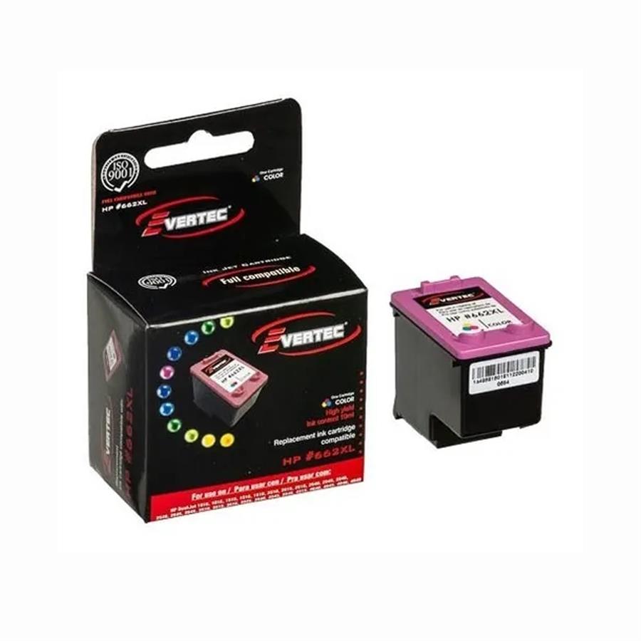 Cartucho de Tinta Evertec compatible HP 662XL Color