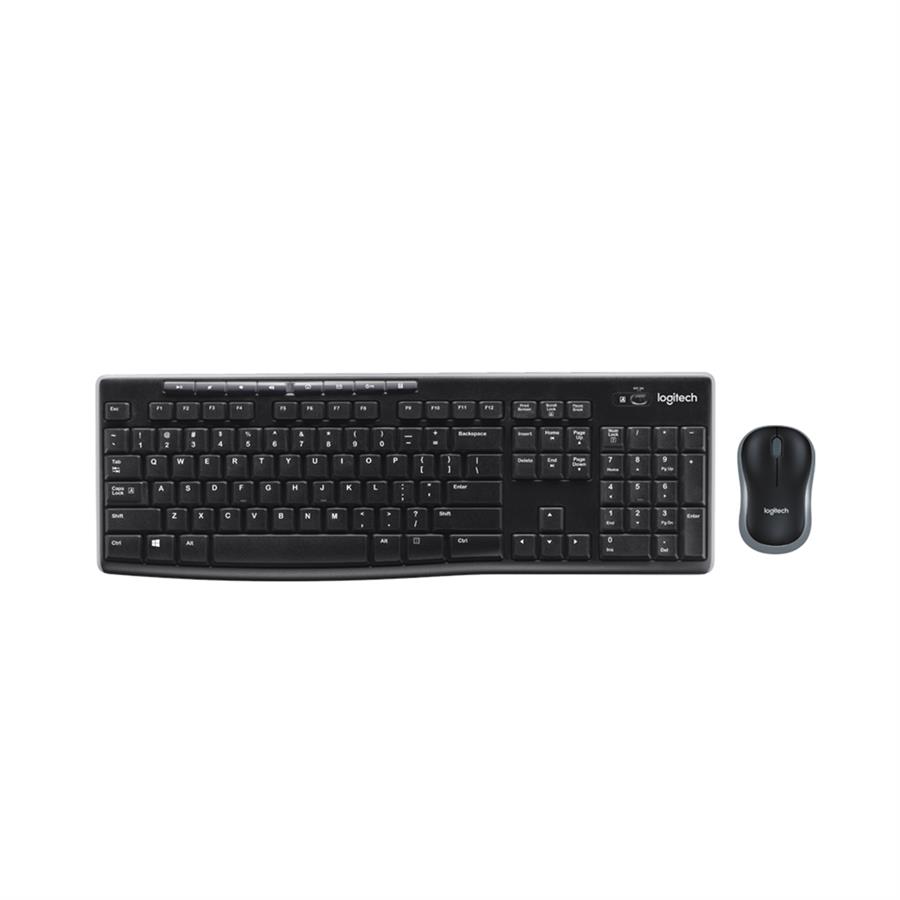 Kit Teclado + Mouse Logitech Mk270 Wireless Black