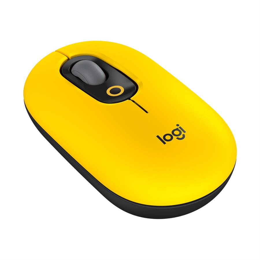 Mouse logitech Pop Mouse Inalambrico Black/Yellow