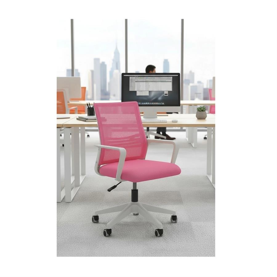 SC-01 Silla Ergonómica De Oficina - Rosa