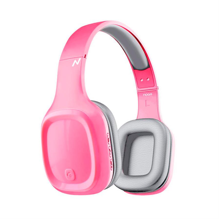 Auricular Noga Bt Con Vincha Rosa Ng-918bt