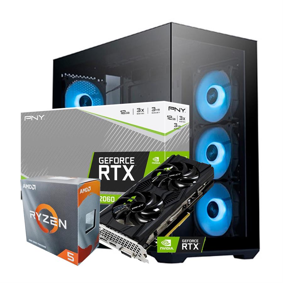 Pc Amd Ryzen 5 4500 16Gb 512Gb M.2 Rtx 2060 12Gb