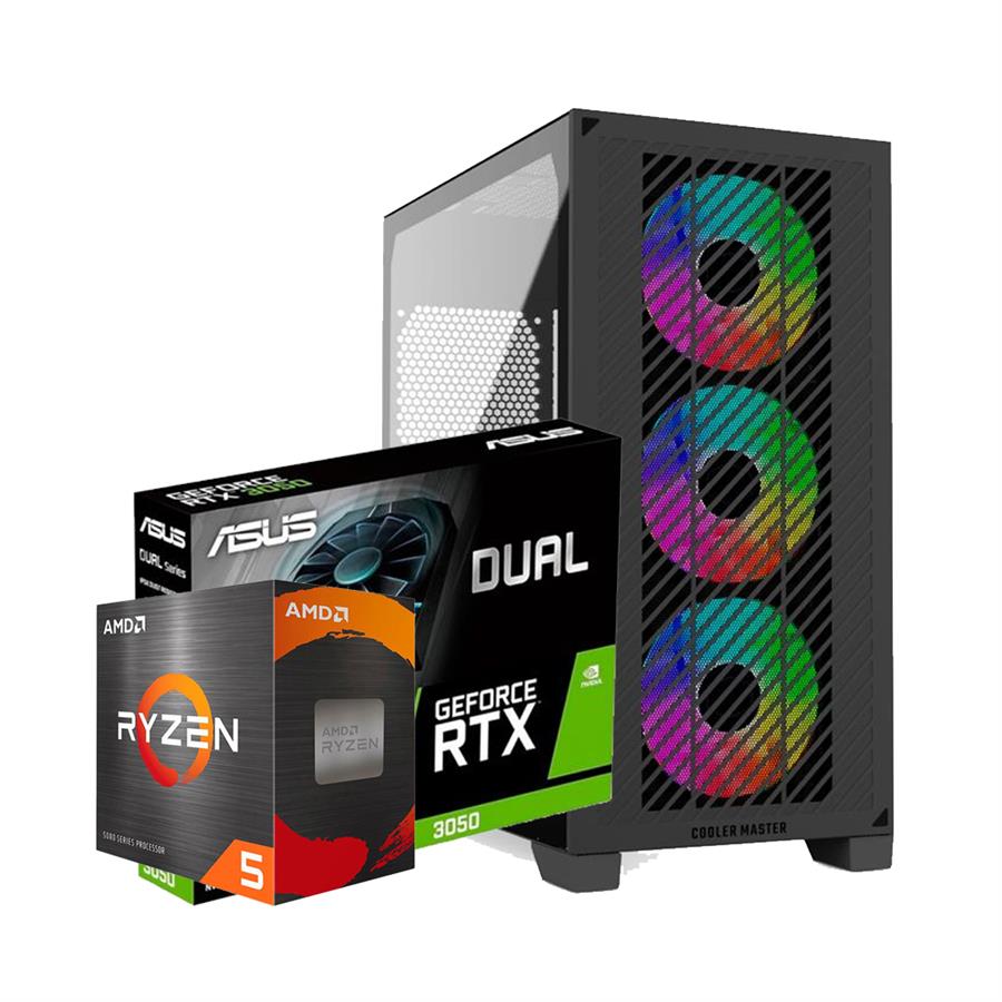 Pc Amd 5600x 16Gb 1Tb M.2 Rtx 3050