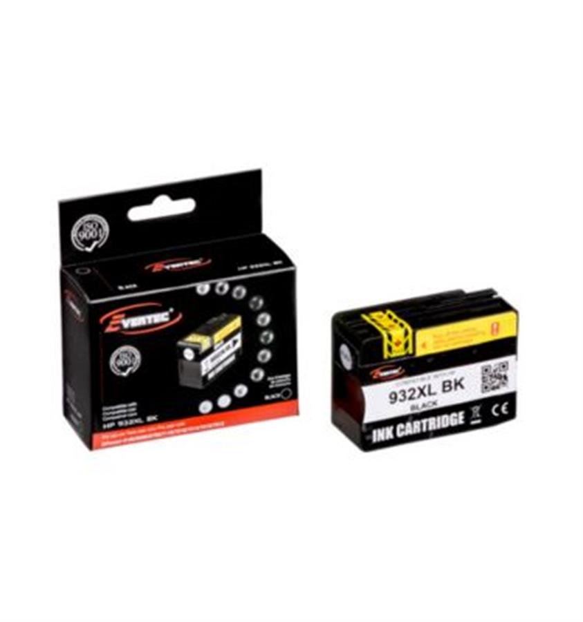 Cartucho de Tinta Evertec compatible HP 932XL CN053AL Black