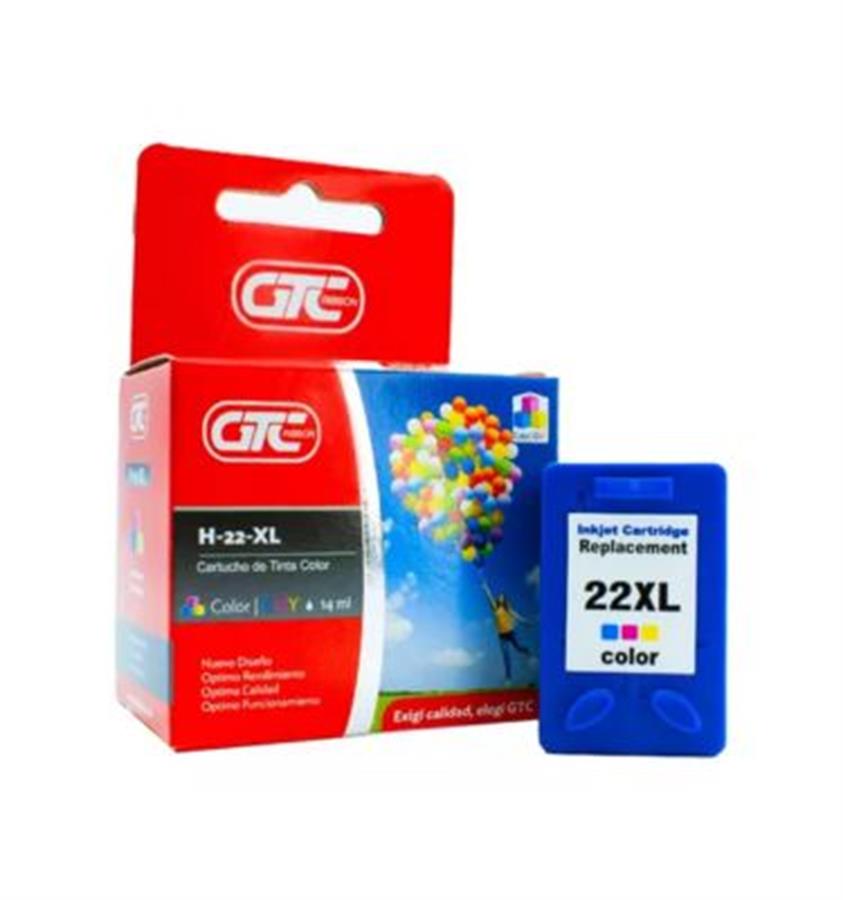 Cartucho Compatible con Hp 22xl - Color - Gtc