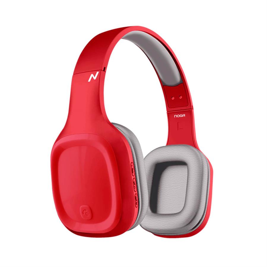 Auricular Noga Bt Con Vincha Ng-918bt Rojo