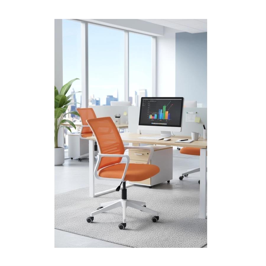 SC-01 Silla Ergonómica De Oficina - Naranja