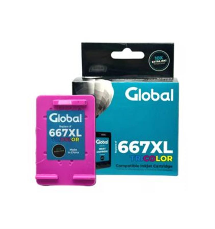 Cartucho Hp 667xl Color Alt Global