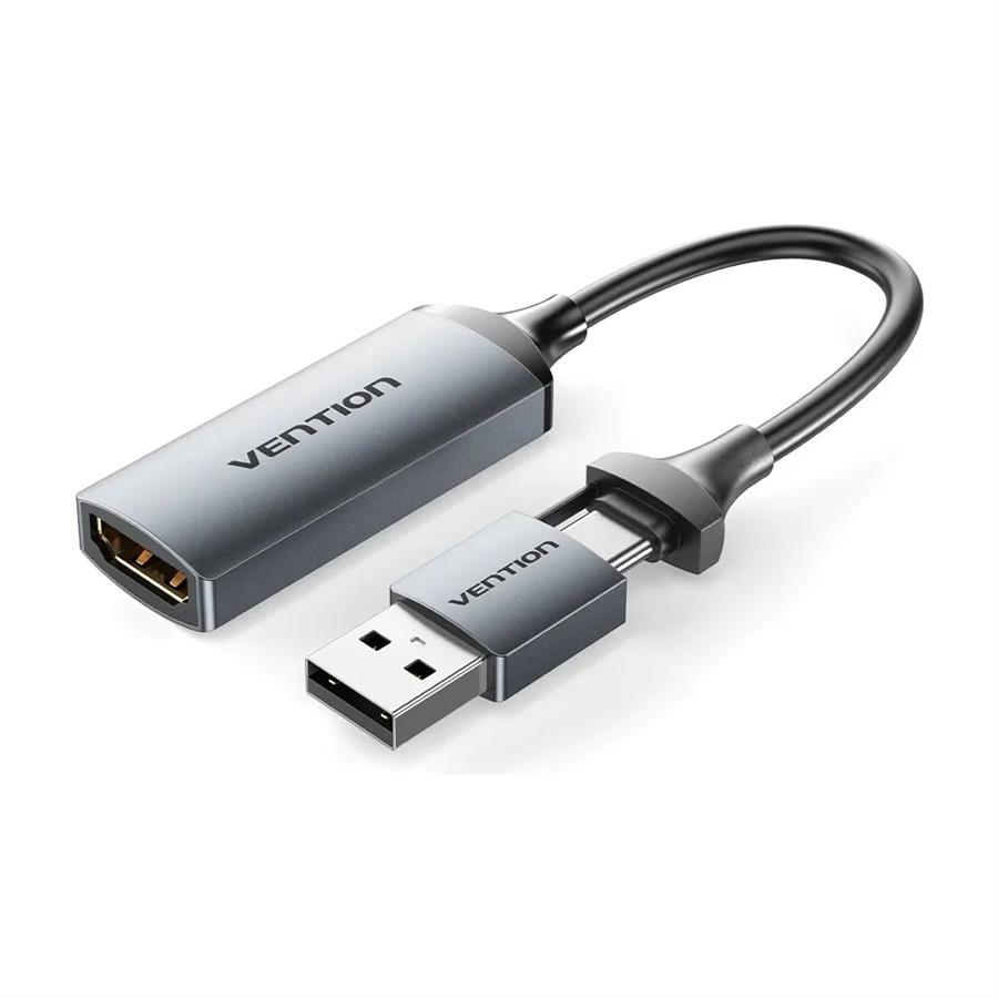 ACWHA Capturadora Vídeo Hdmi Hembra A Usb Usb C 1080p 60hz Vention