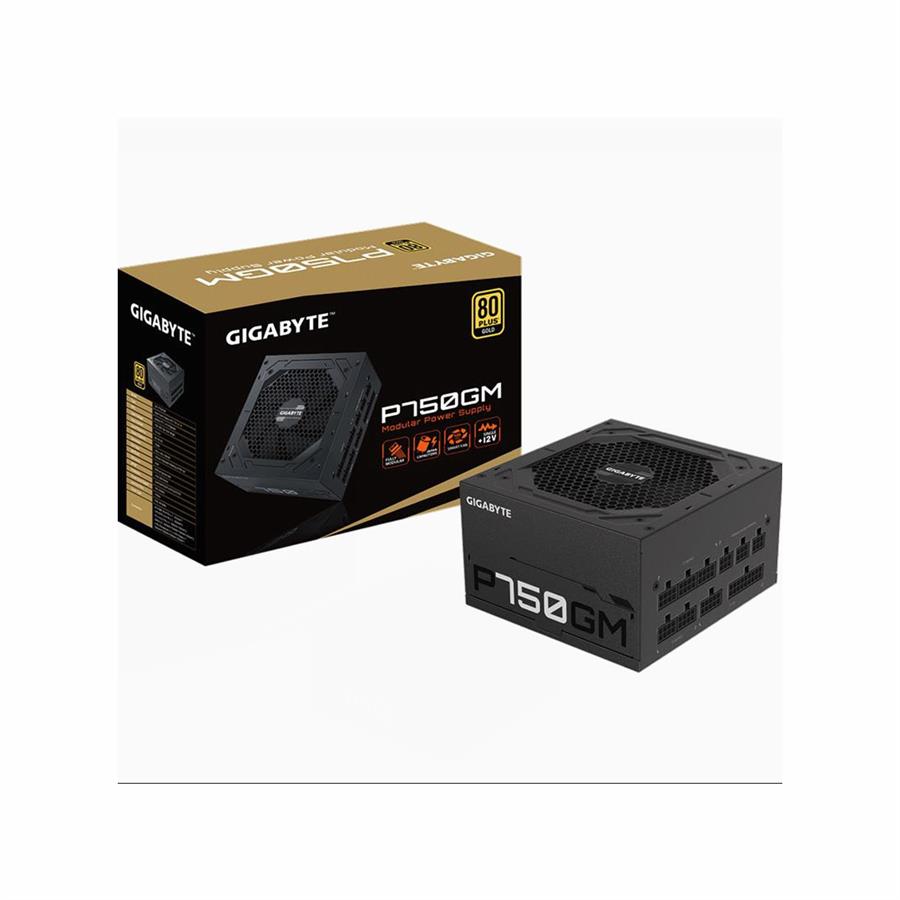 Fuente Gigabyte 750w 80 Plus Gold Modular Sin Cable Power Sin Celofan