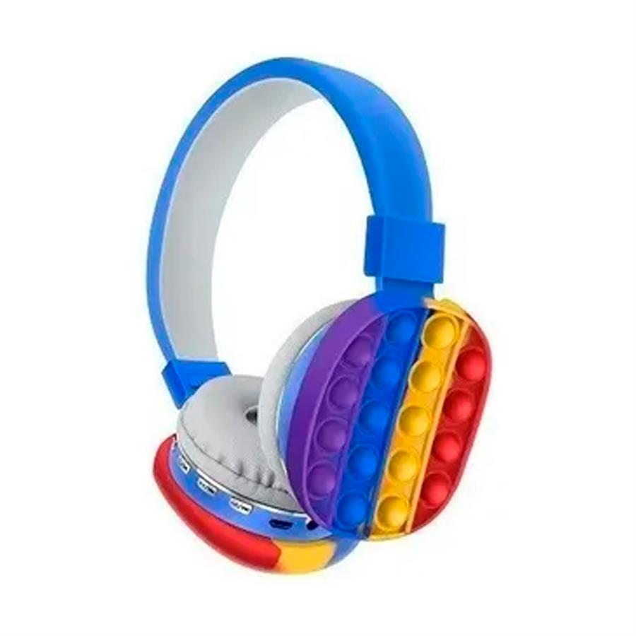 Auricular Bluetooth Pop It  Arcoiris Cxt-806E Azul