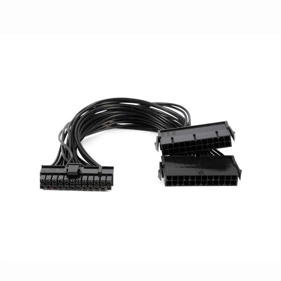 Cable Divisor 24 Pines para conectar 2 fuentes Atx a Una Pc Nisuta Nscal24m