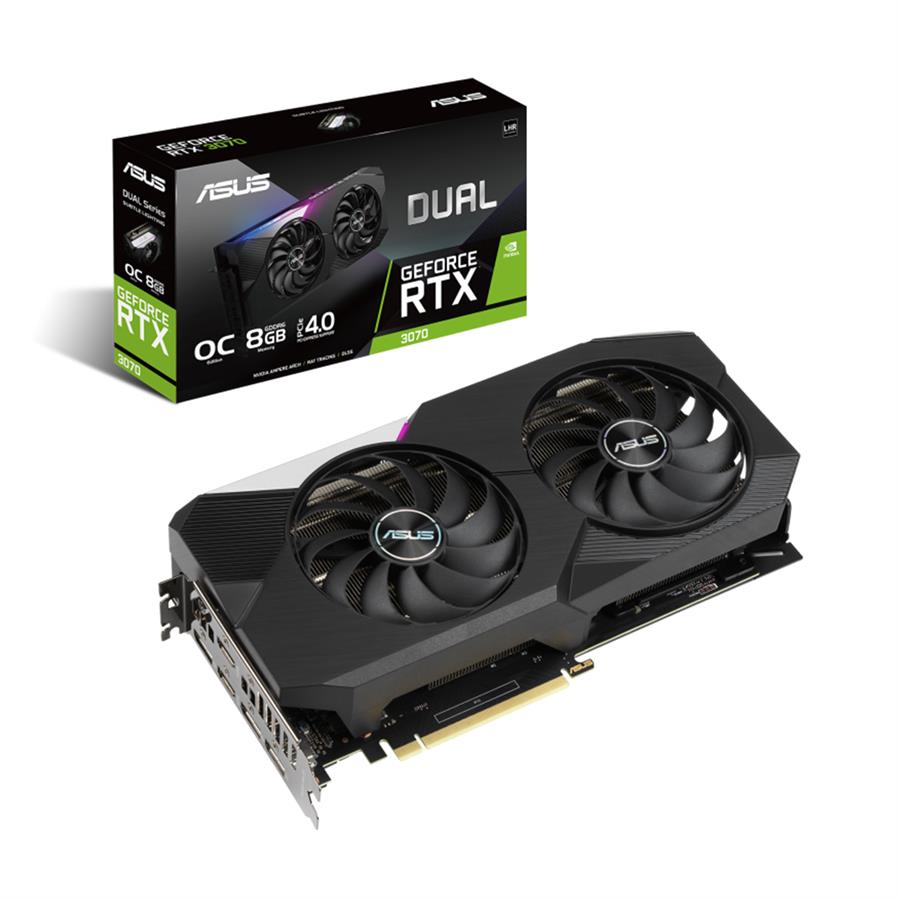 Placa De Video Asus Dual Rtx 3070 O8g V2 Lhr