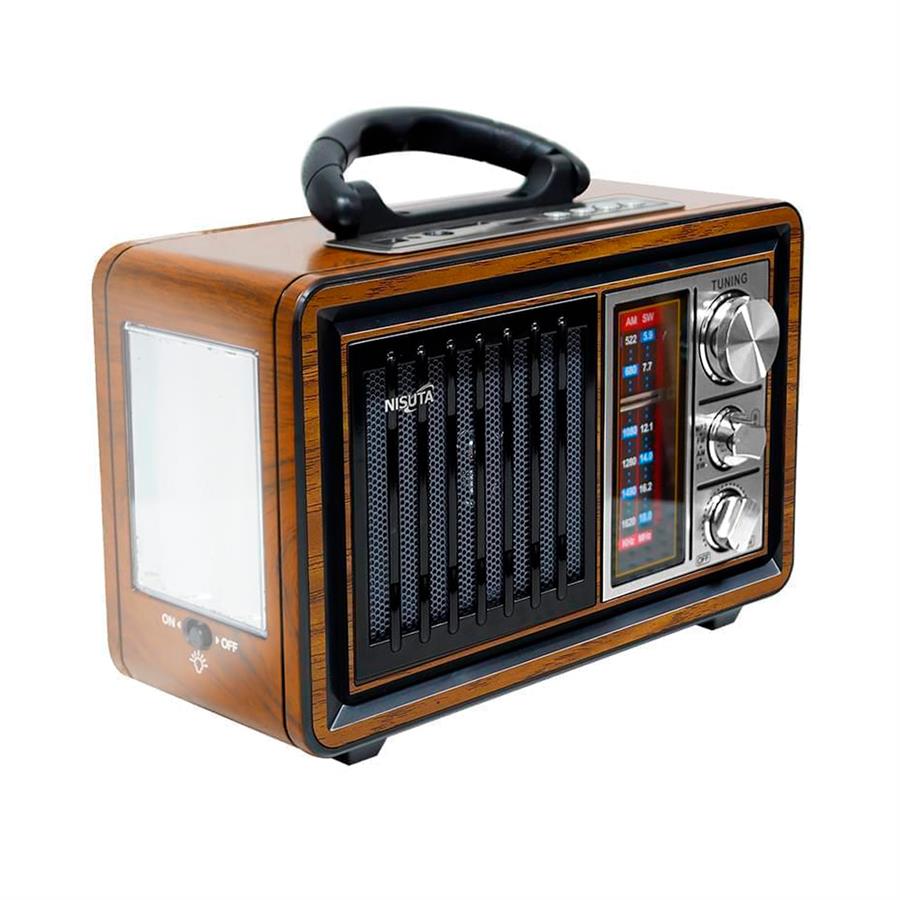 Radio Nisuta RV18 Vintage Am Fm Bluetooth Linterna