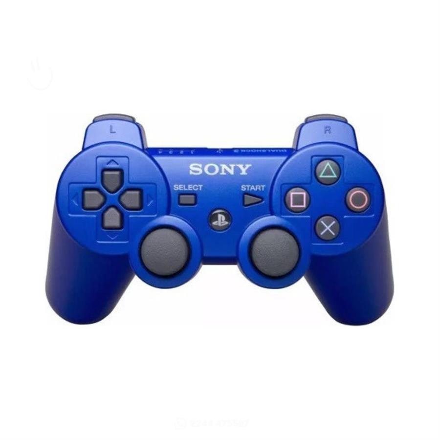 Joystick Simil Sony Ps3 Inalambrico Azul