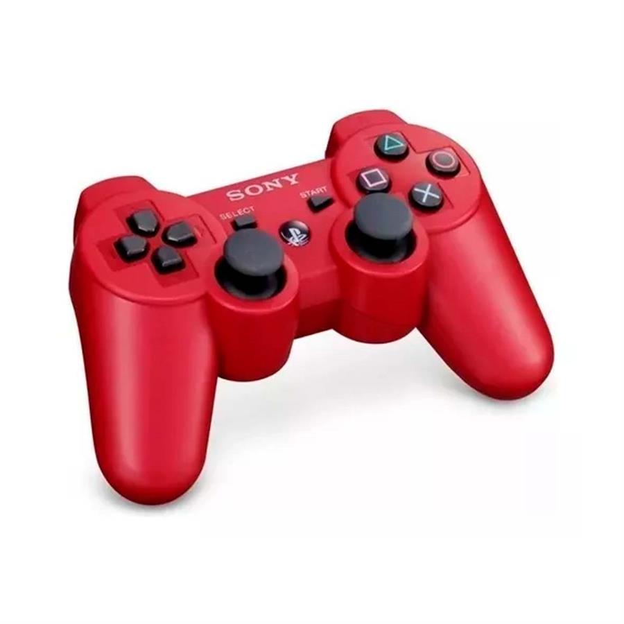 Joystick Simil Sony Ps3 inalámbrico Rojo