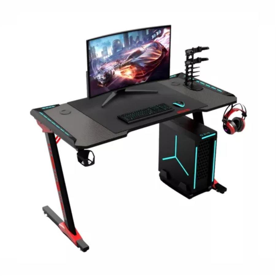 Escritorio Mesa Pc Gamer Gtc Metal Melamina Luces Rgb