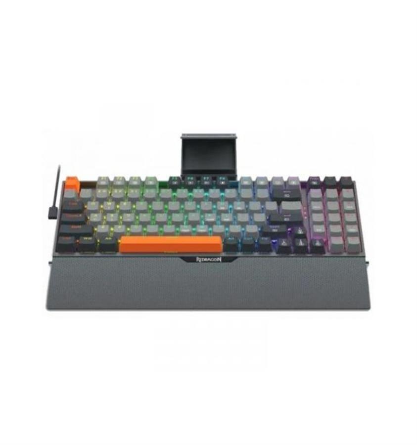 Teclado Mecanico Redragon K648 Olaf Swtich Red Lineal RGB USB-C 90%