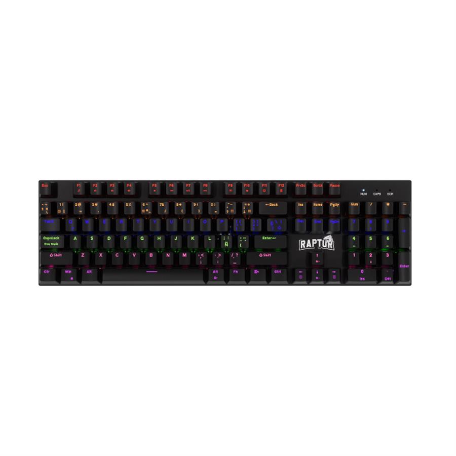 Teclado Gamer Raptor Fireclaw M104 Mecánico Retroiluminado Switch Red Outemu