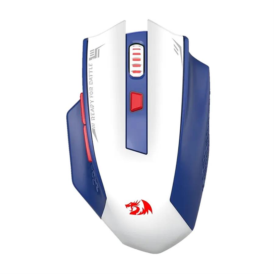 M994WBR Mouse Gamer Inalambrico Woki  - Blanco/Azul