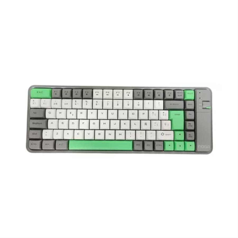 Teclado Receptor Usb + Bluetooth Recargable Noga NKB-Q10