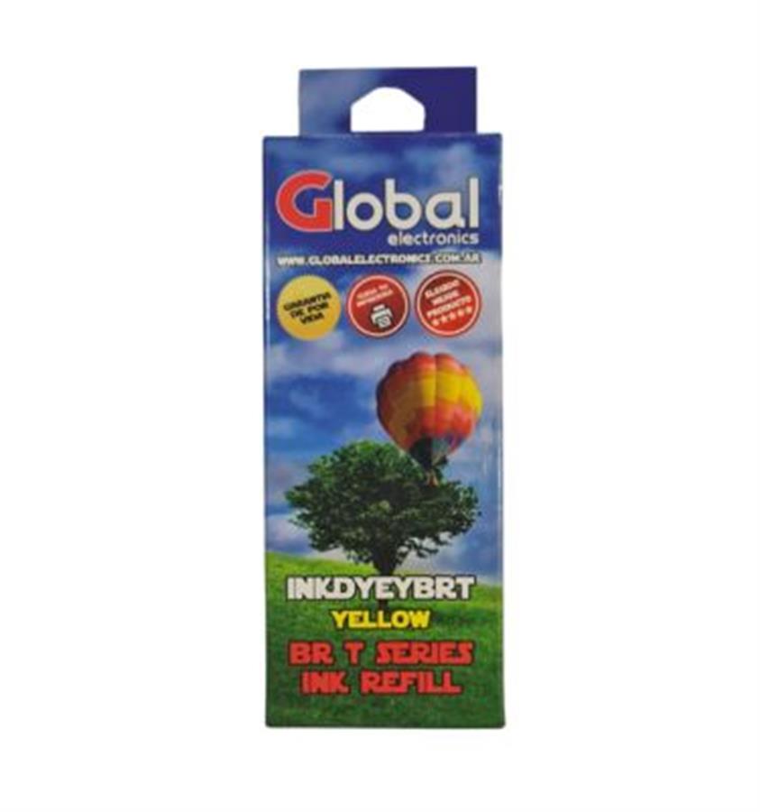 Botella de Tinta Global Brother 5001/6001/D60 Yellow 50ml - INKDYECBRT