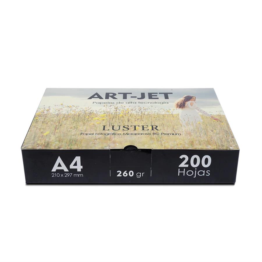L260-A4-200  Papel Fotográfico Rc Luster 260g A4 200H