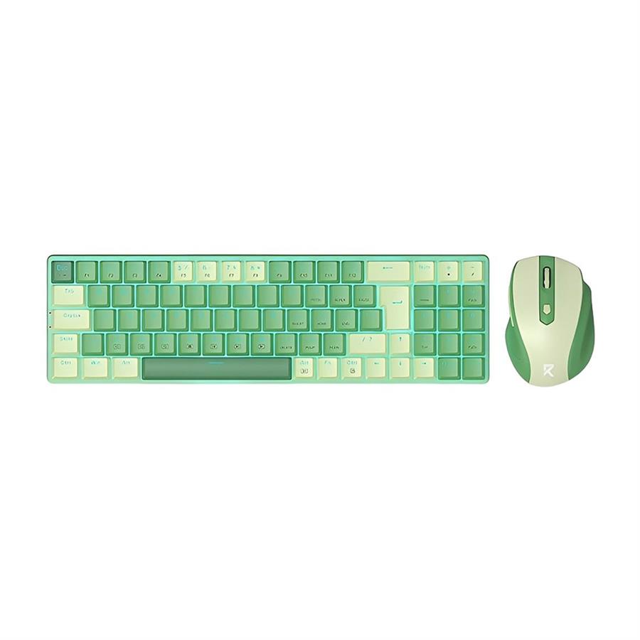 Kit Teclado Mecánico Y Mouse Redragon BS-8772 Low Profile Brown 78 Teclas USB-C Wireless