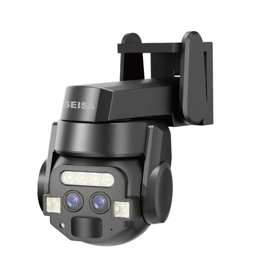 Q820EM Camara De Seguridad Wifi Ip Con Zoom 10x Para Exterior Con Wifi Y Luz Dual Seisa