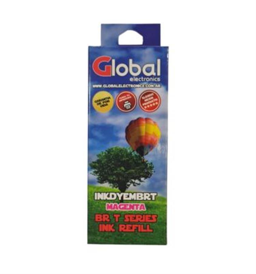 Botella de Tinta Global Brother 5001/6001/D60 Magenta 50ml - INKDYECBRT