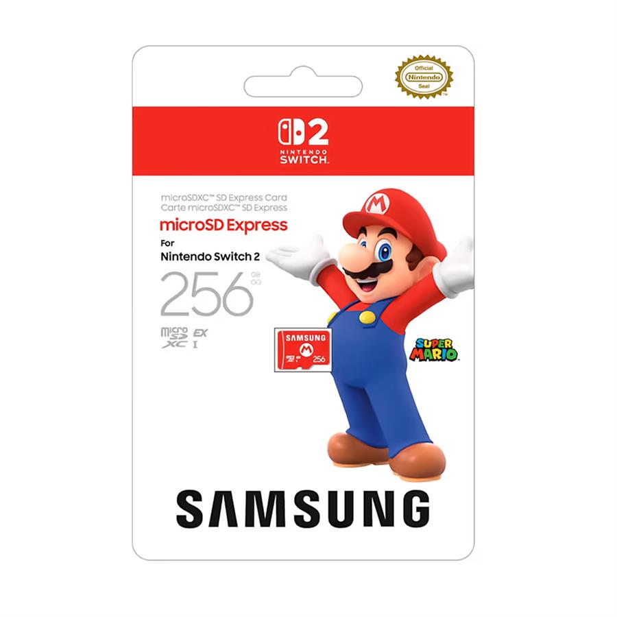 Tarjeta de Memoria Micro SD Samsung Express Nintendo Switch 2 256GB 800Mbs