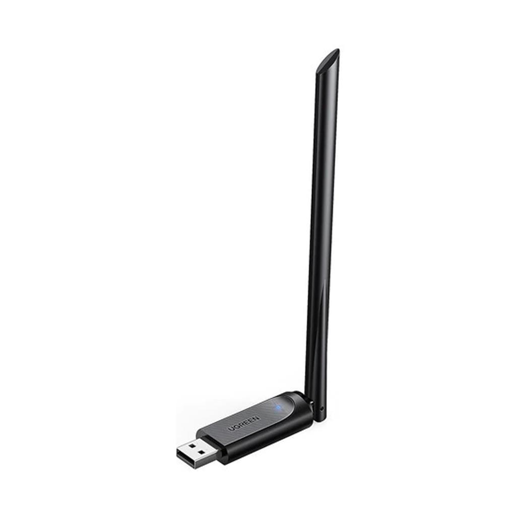 Placa De Red WiFi Usb Ugreen Antena 6dBi AC600 Dual Band 2.4GHz 5GHz