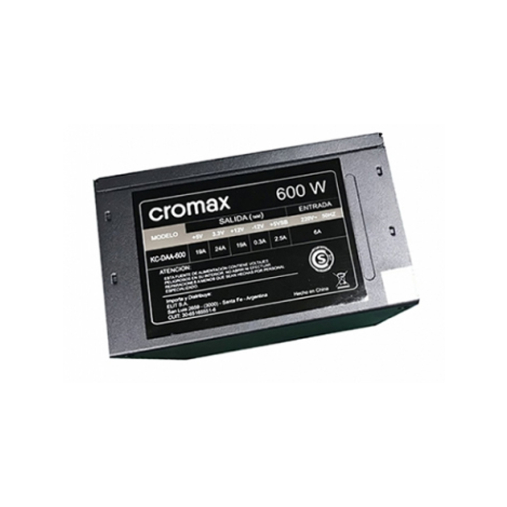 Fuente Cromax 600w Slim